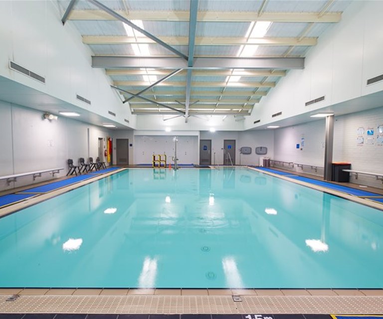 The Hydrotherapy pool at the Recquatic.